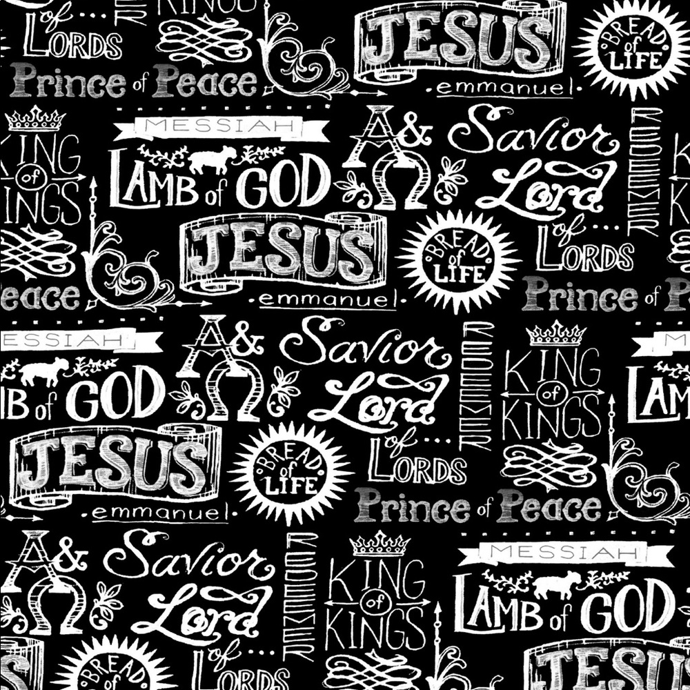 King of Kings Jesus Quilt Fabric New By Half Yard